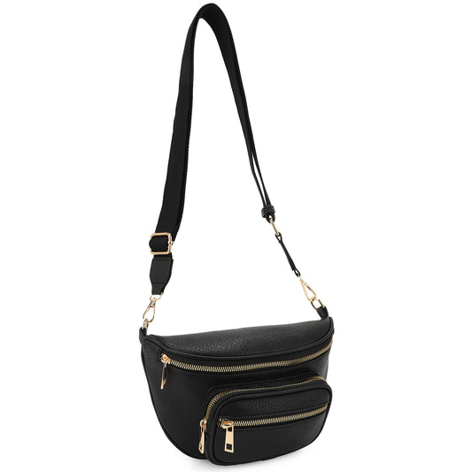 Black Fanny pack crossbody bag