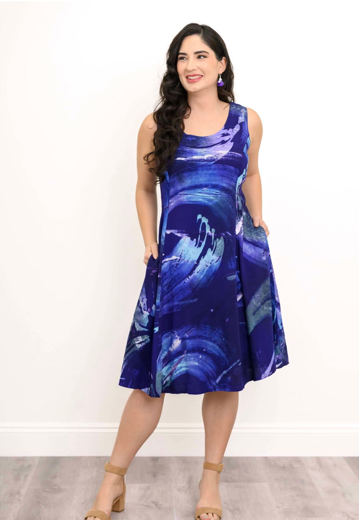 Sara Dress, Ocean Breeze