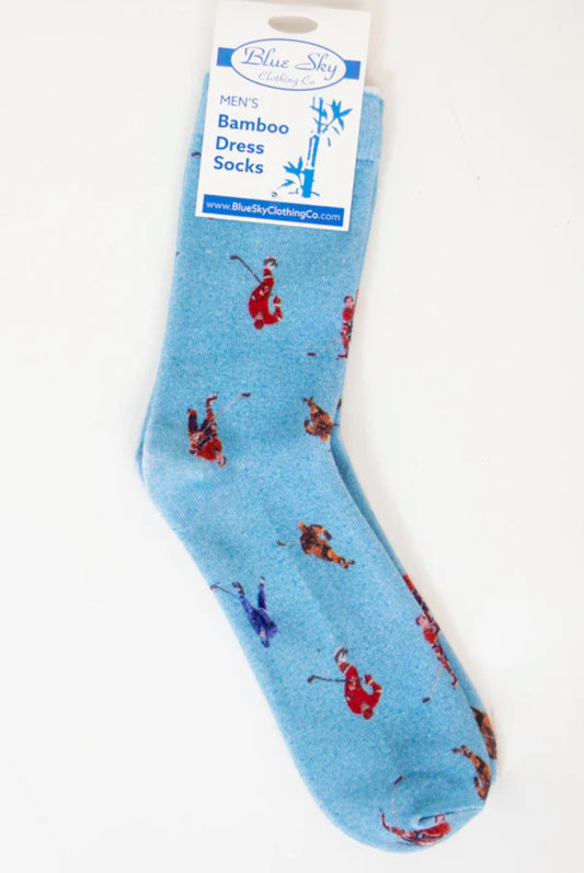 Men's Bamboo Dress Socks, Hockey