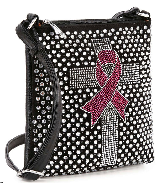 Bling Breast Cancer Awareness Crossbody