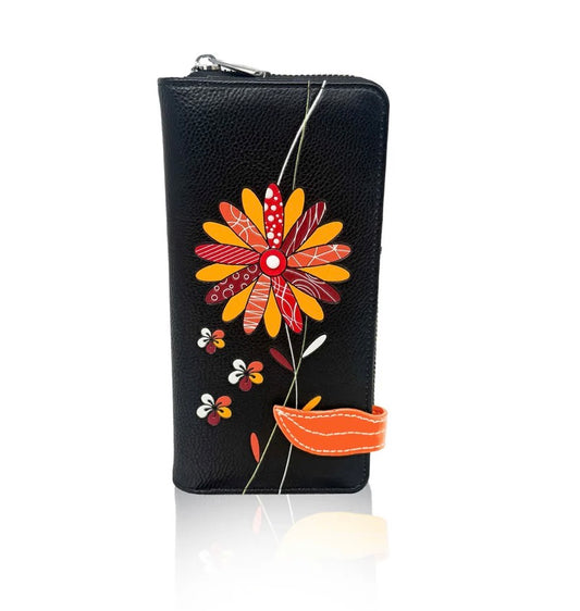 Lanta Black Clutch Wallet