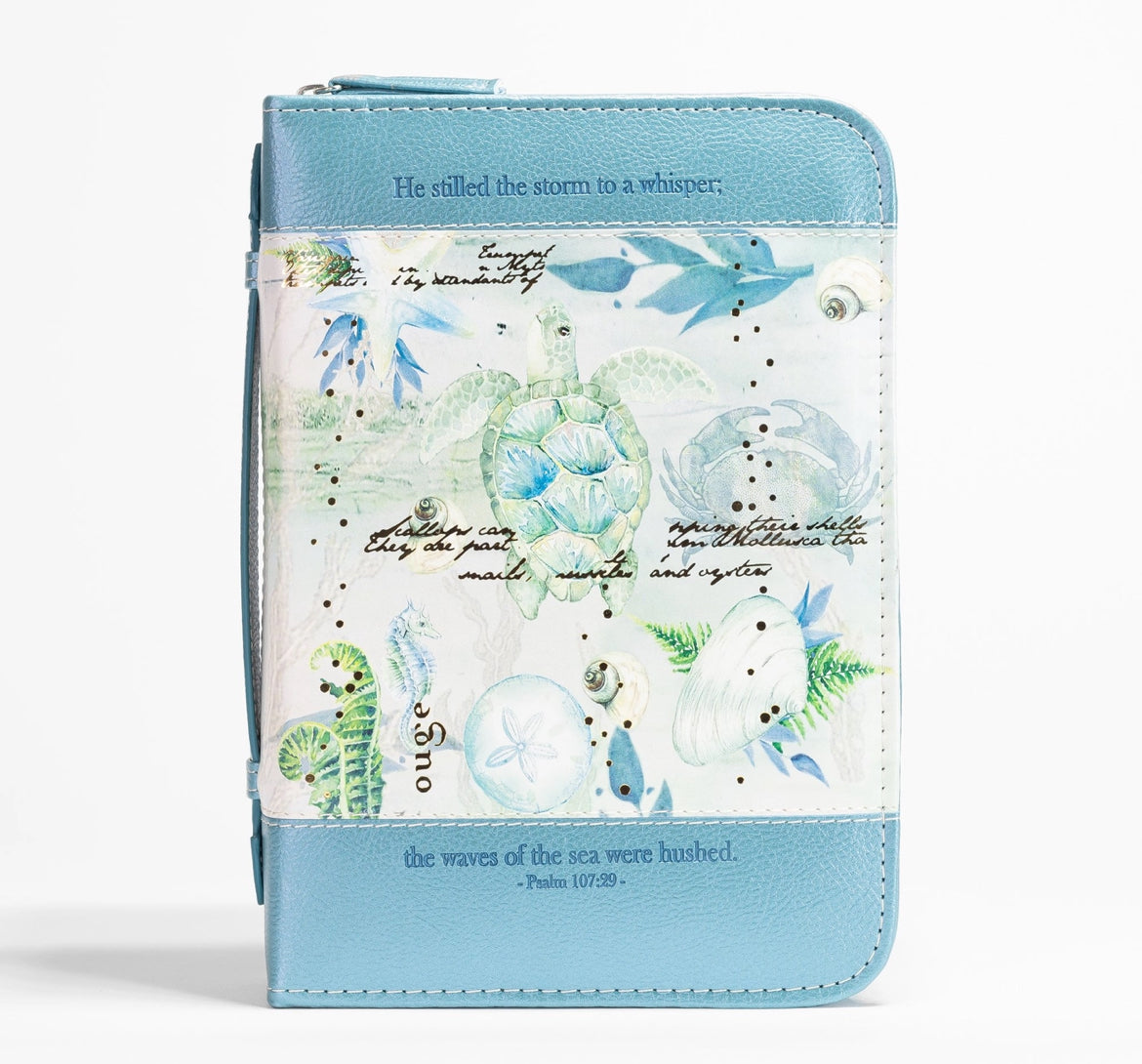 Bible Cover - Blue Turtle