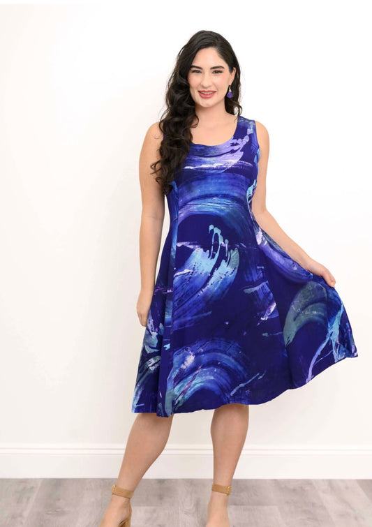 Sara Dress, Ocean Breeze
