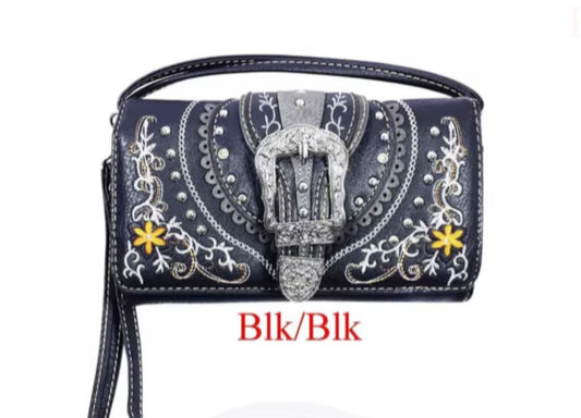 Black Buckle wallet W127