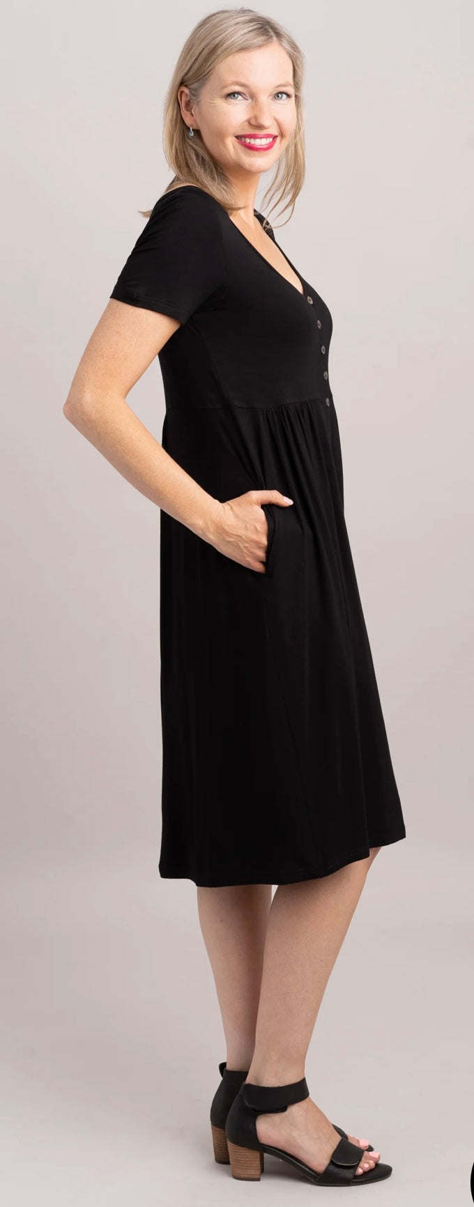 Bamboo Nelly S/S Dress - Black