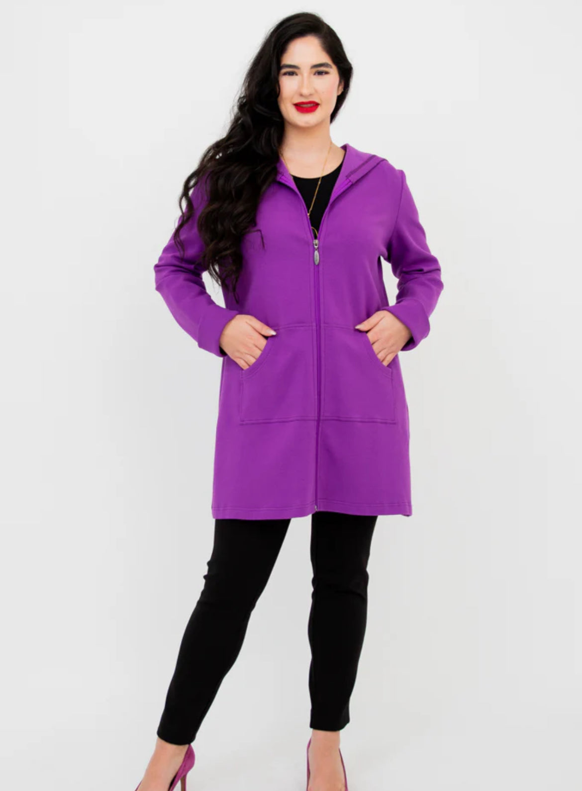 Cortes Jacket, Fuschia, Cotton