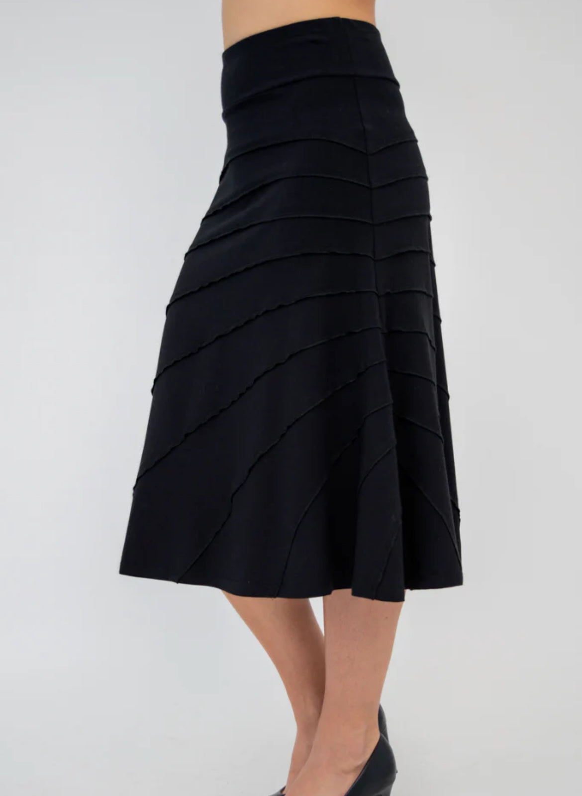 Beverly Skirt, Black, Bamboo