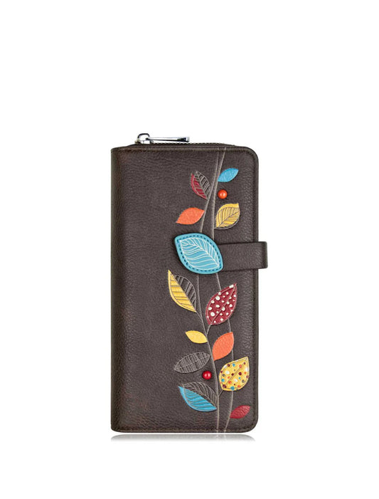 Petal Brown Clutch Wallet