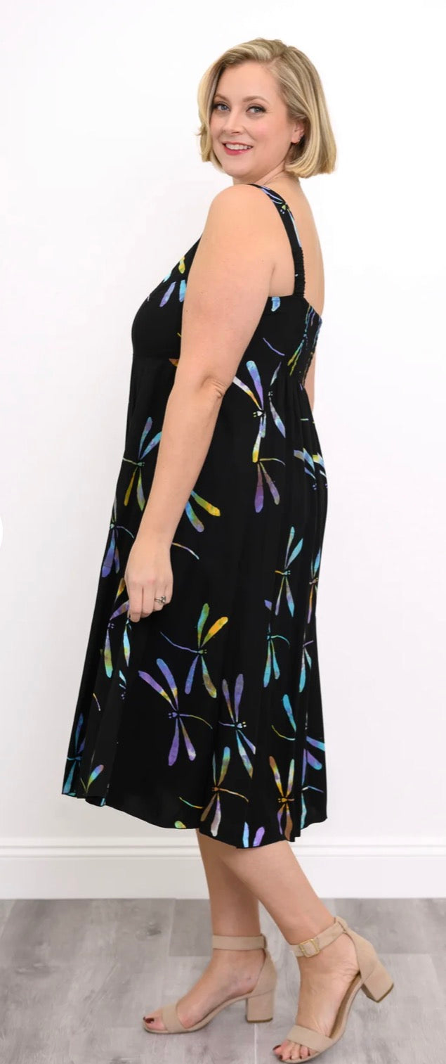 Shauna Dress, Abalone Dragonfly