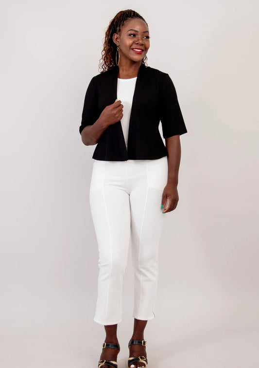 Black Doda Jacket in Bamboo