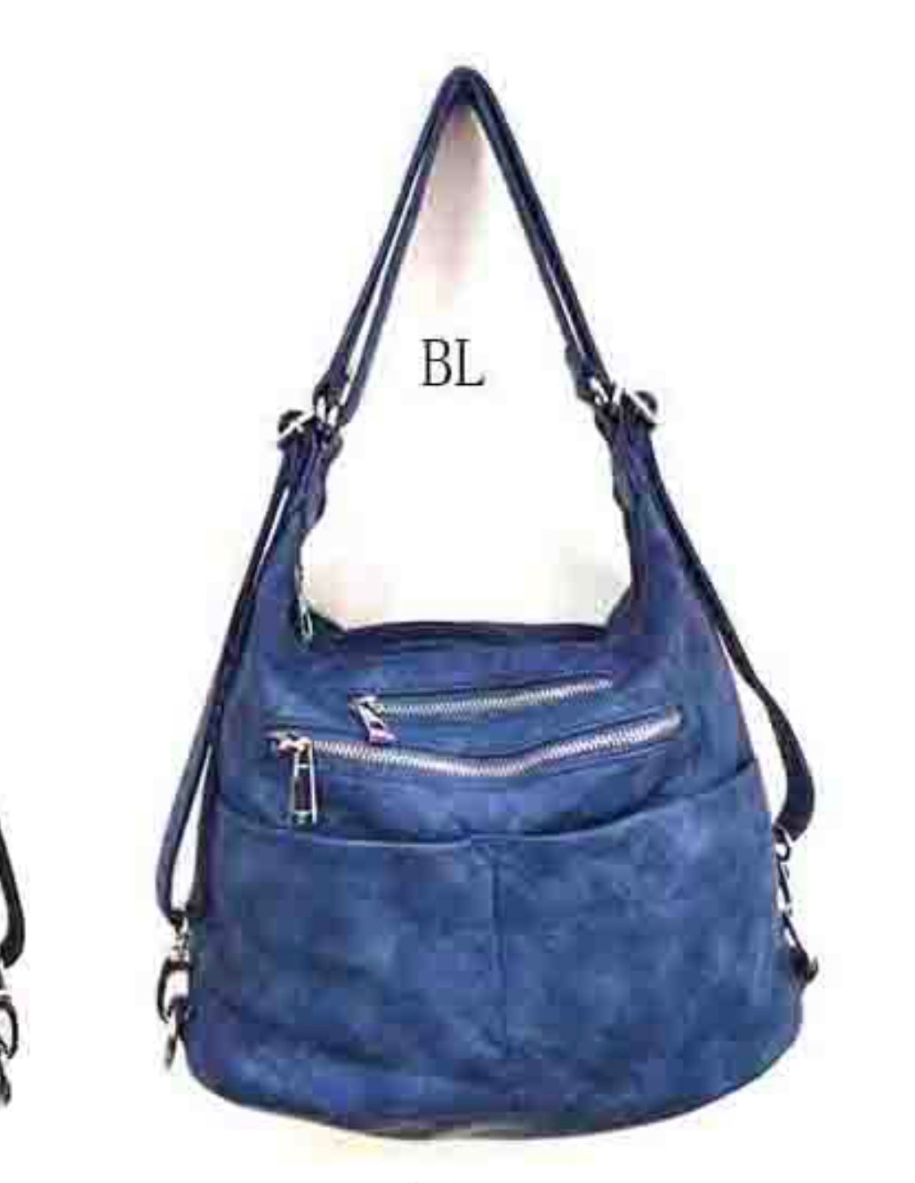 Sky Blue WH3105 3 in 1 style backpack purse with 2 pouches