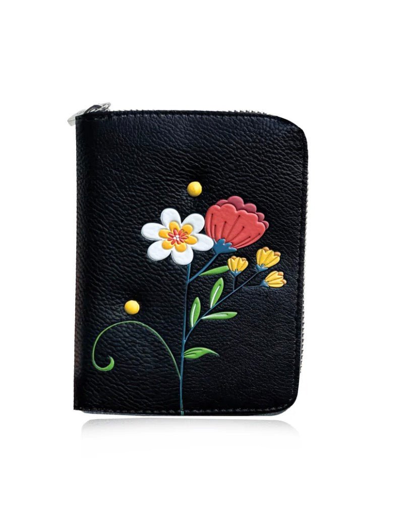 Jasmine Small Zip Wallet Black