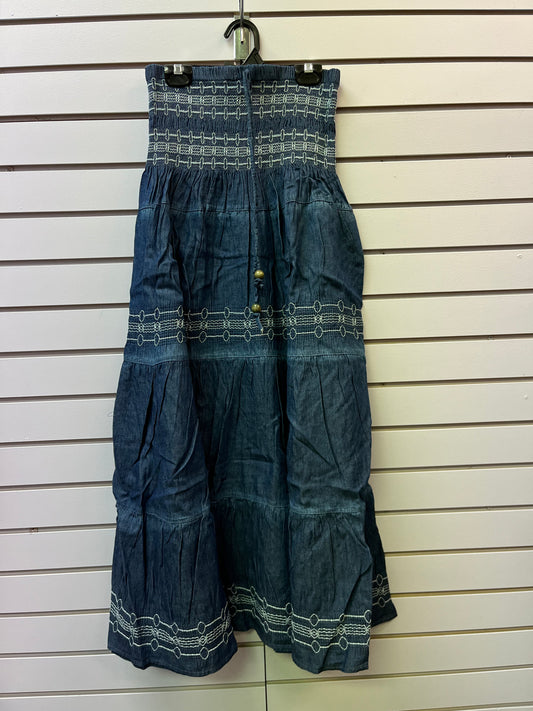 Denim long skirt/dress - one size A40779