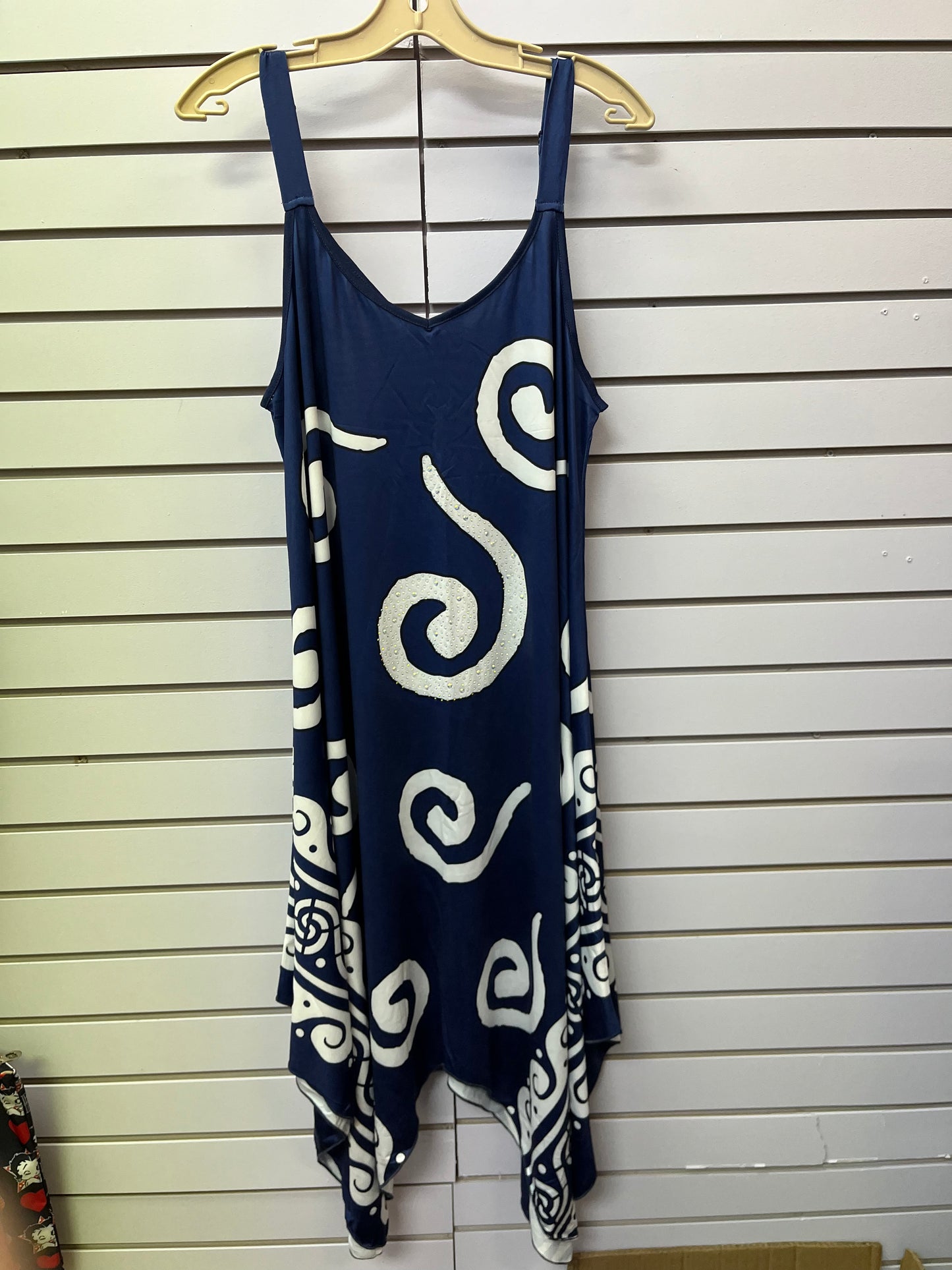 Navy bandana dress A25565