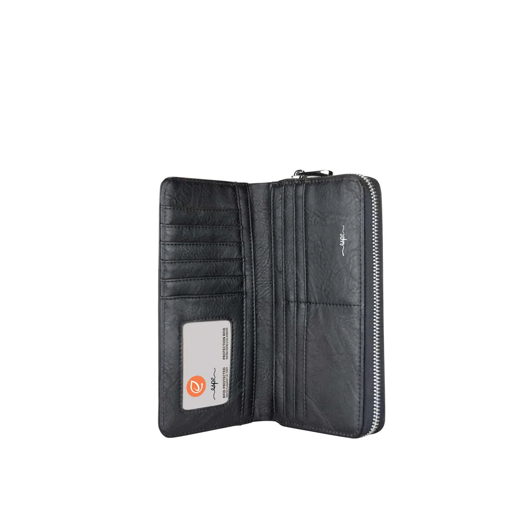 Calla grey clutch wallet