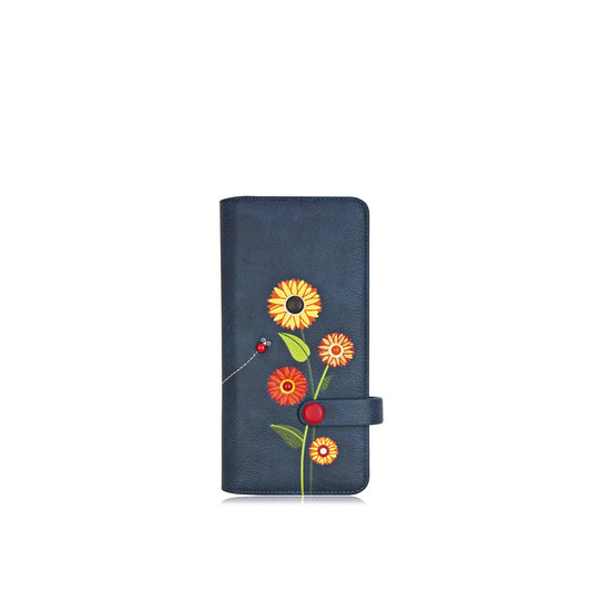 Blue Gerbera Long Wallet