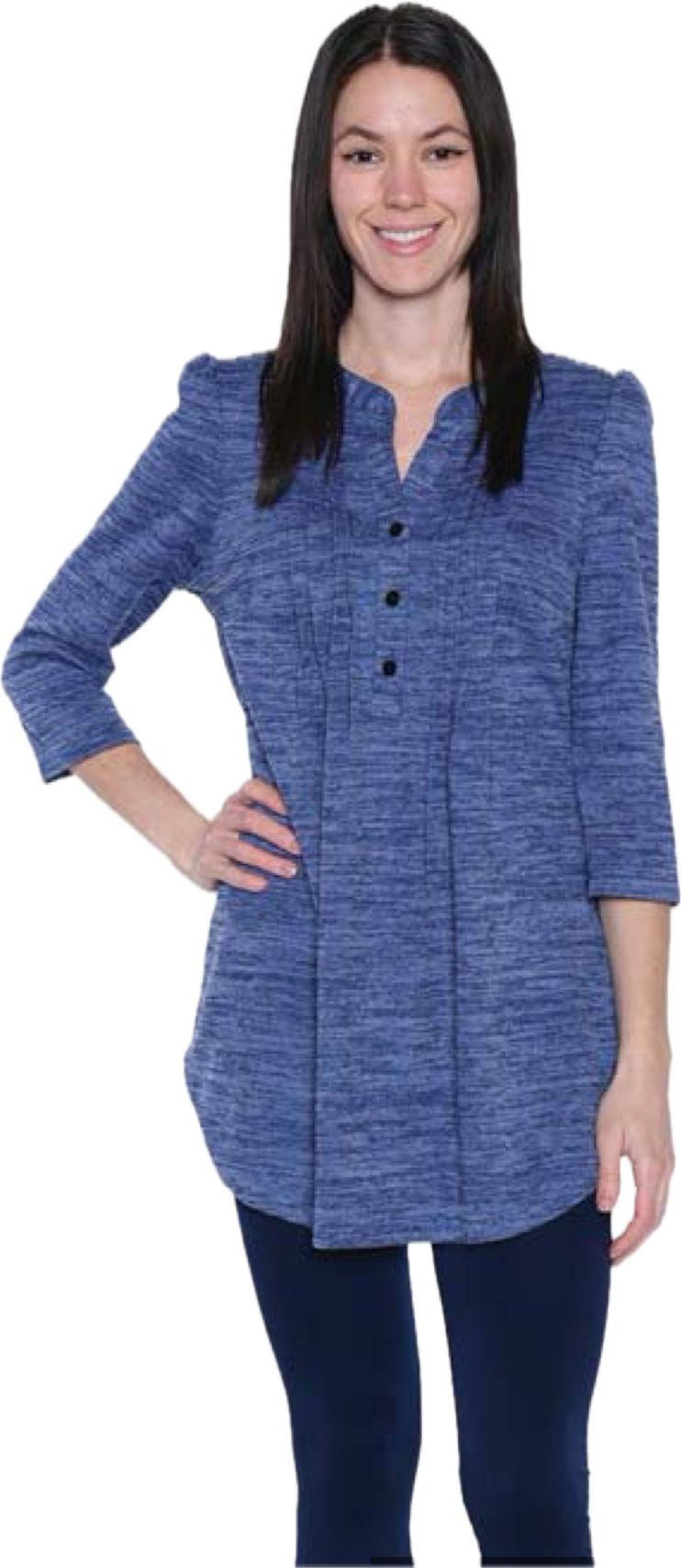 Denim Blue tunic T5117