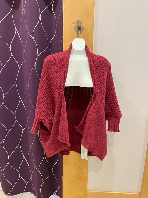 Red Open Knit Sweater - One Size F11420