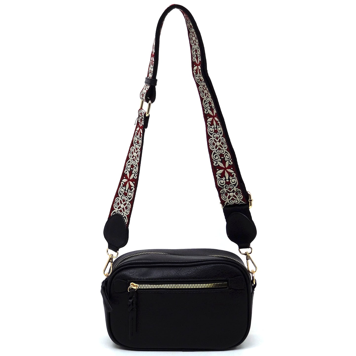 Black Small Guitar Strap Crossbody LQF052