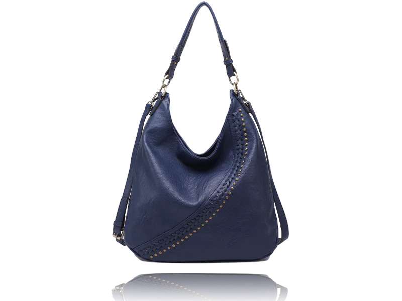 Navy Atlas Hobo Bag