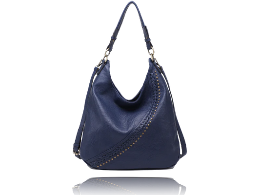 Navy Atlas Hobo Bag