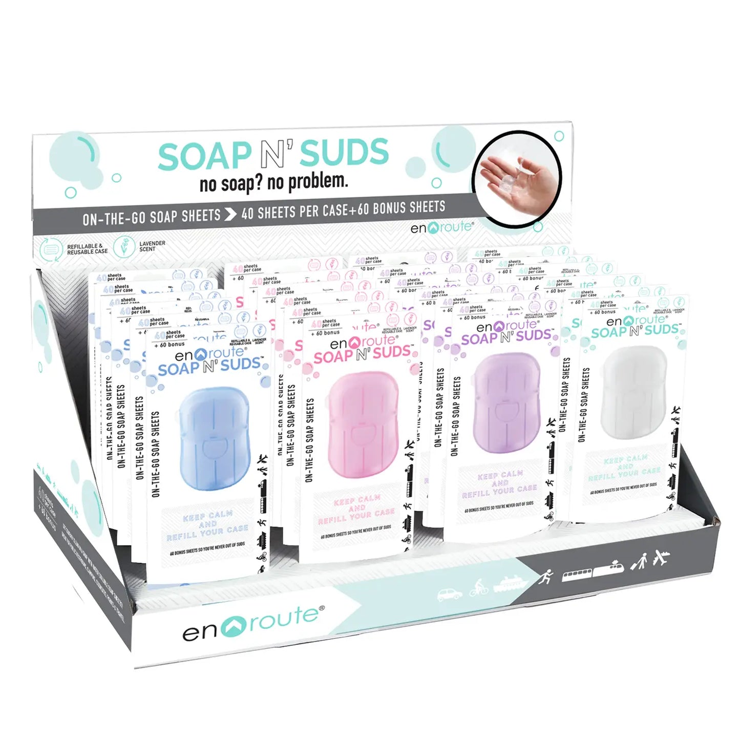 On the go soap sheets