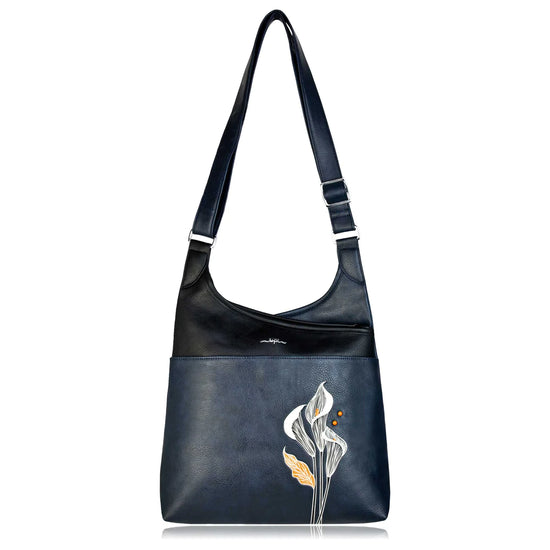 Calla blue messenger bag