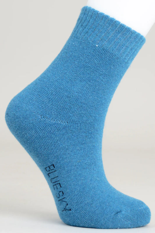 Ladies merino wool socks for Literacy Teal