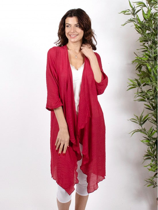 Red Maxi cardigan - one size