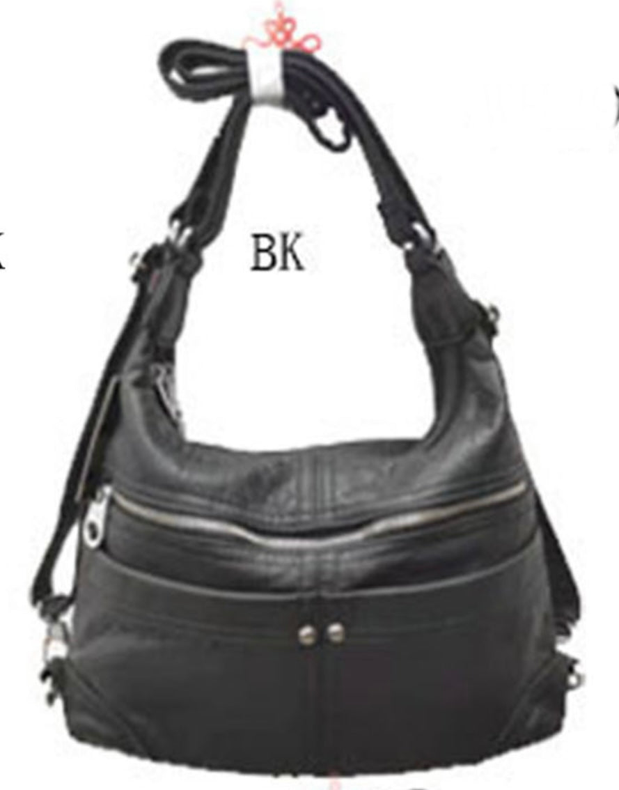 Black 3 in 1 with two open pouches WH2927