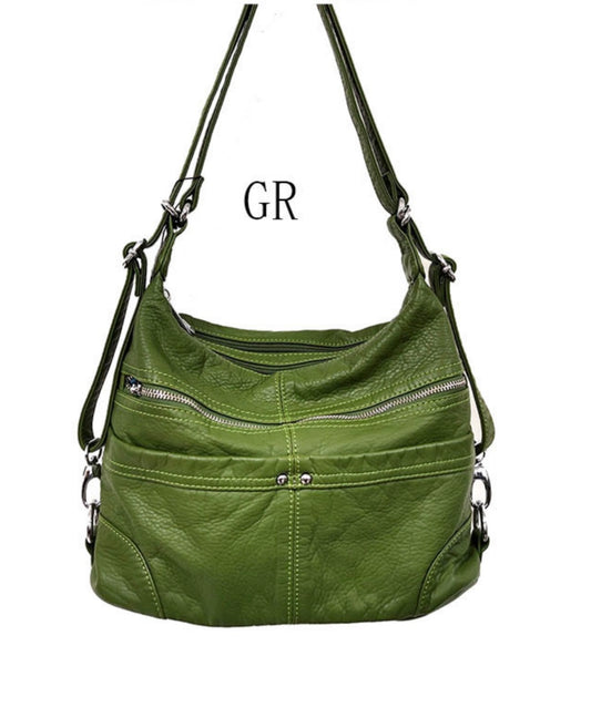 Green 3 in 1 with two open pouches WH2927