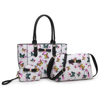 Black/White with Small Butterflies Purse & Pouch FW - Purse & Pouch Only