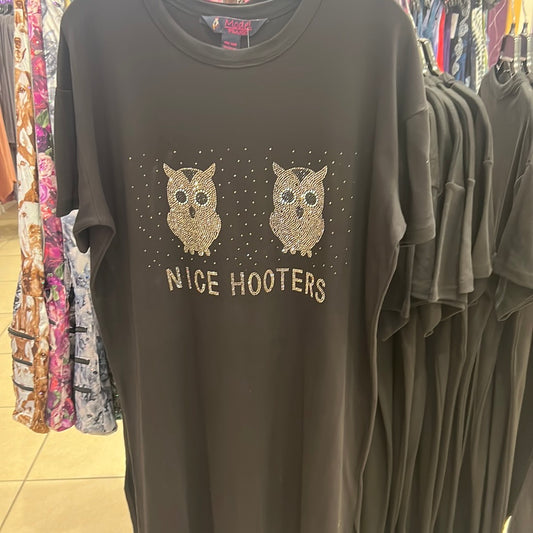 Night Gown with Rhinestones - One Size ZNRS