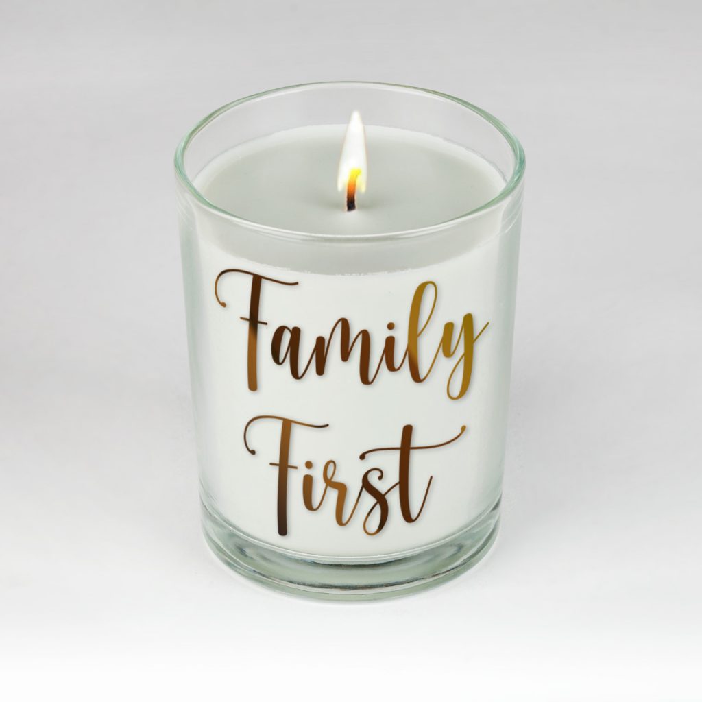 Soy candles Family first