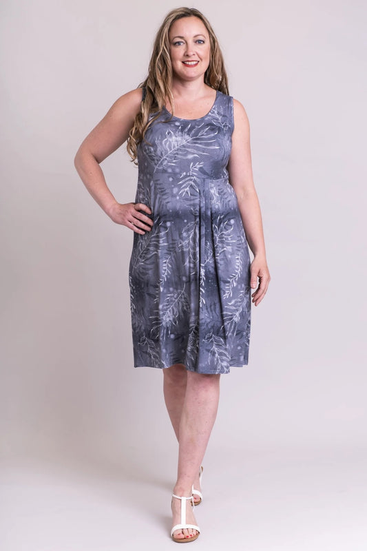 Bamboo ladies dress in grey lady