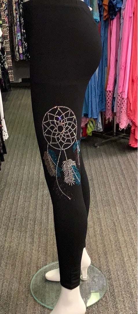 Bling legging with Dream Catcher A24042H LEG0007