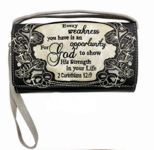 Scripture Bible Verse Western Purse Country Handbag Women Shoulder Bag /  Wallet | eBay