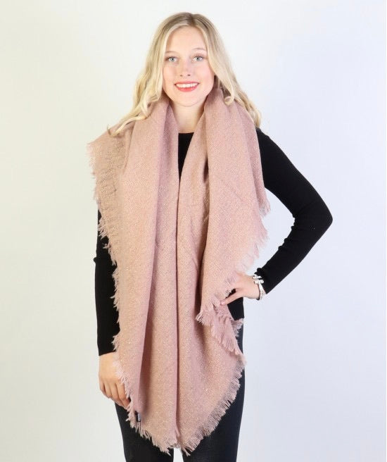 Sparkle blanket scarf Pink