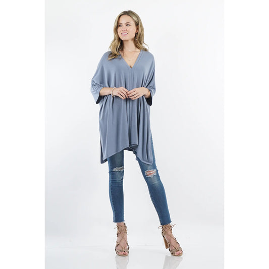 Pale blue oversized sweater premium fabric