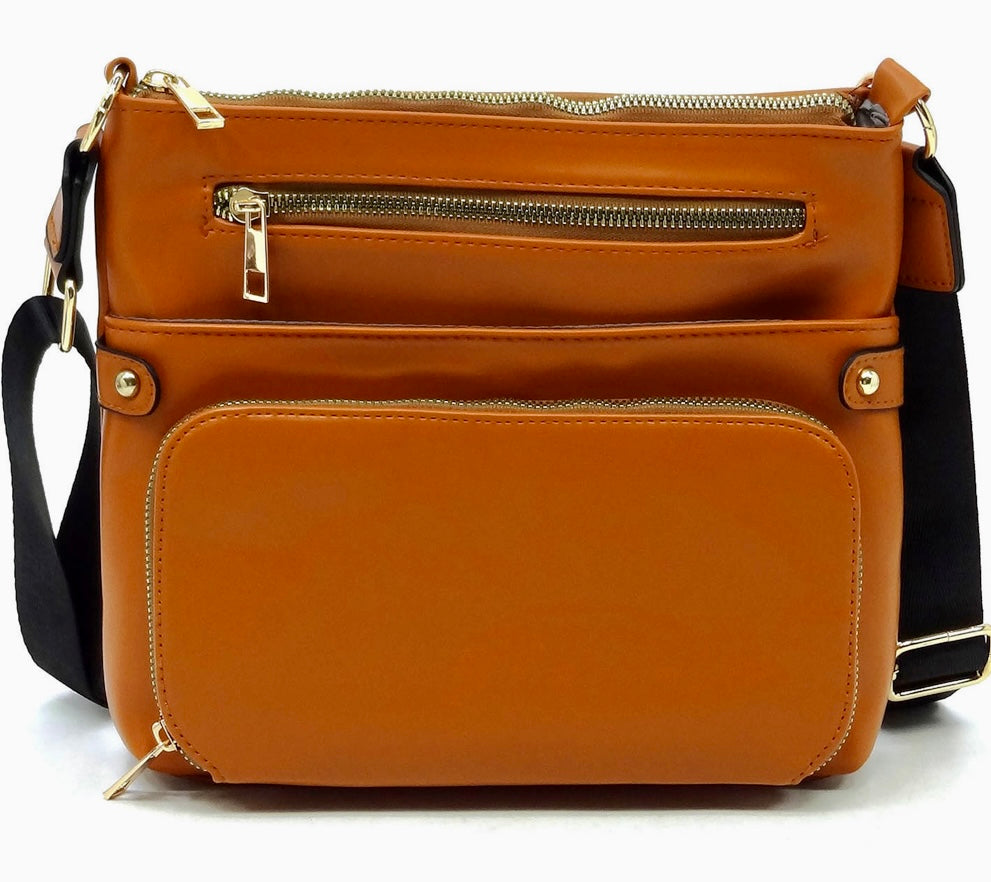 Cognac messenger with built in wallet