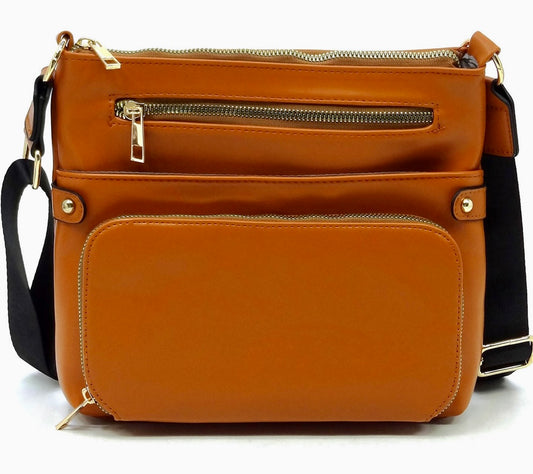 Cognac messenger with built in wallet