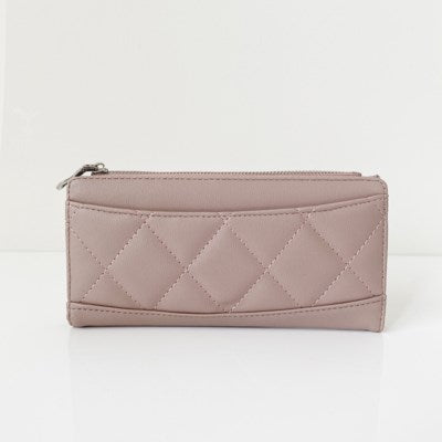 Blush large wallet with zip pocket
