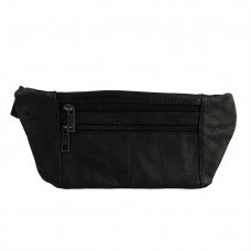 Black Leather Fanny pack HJ302