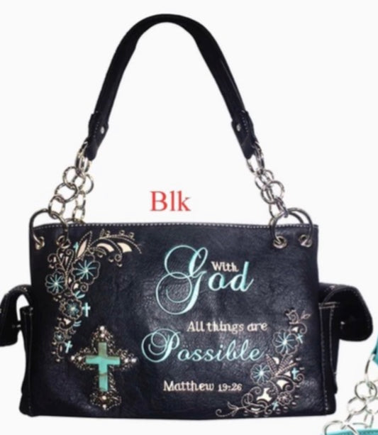 Black western purse Matthew 19:26