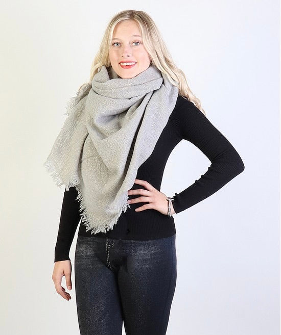 Sparkle blanket scarf Grey