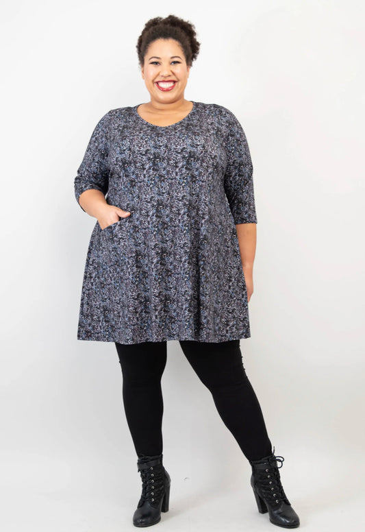 Bamboo Veronica tunic - Blue Space