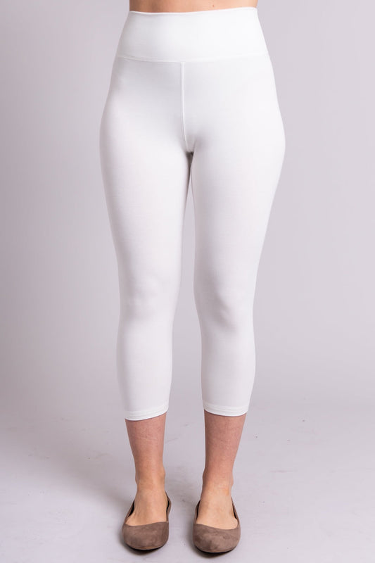 Bamboo Riley capris white