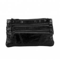 Black leather Fanny pack HJ315