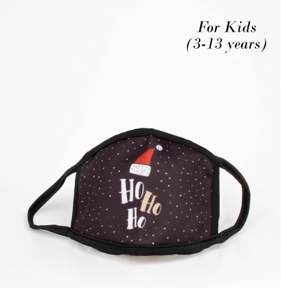 Kids Christmas masks - cotton Ho ho ho 0401