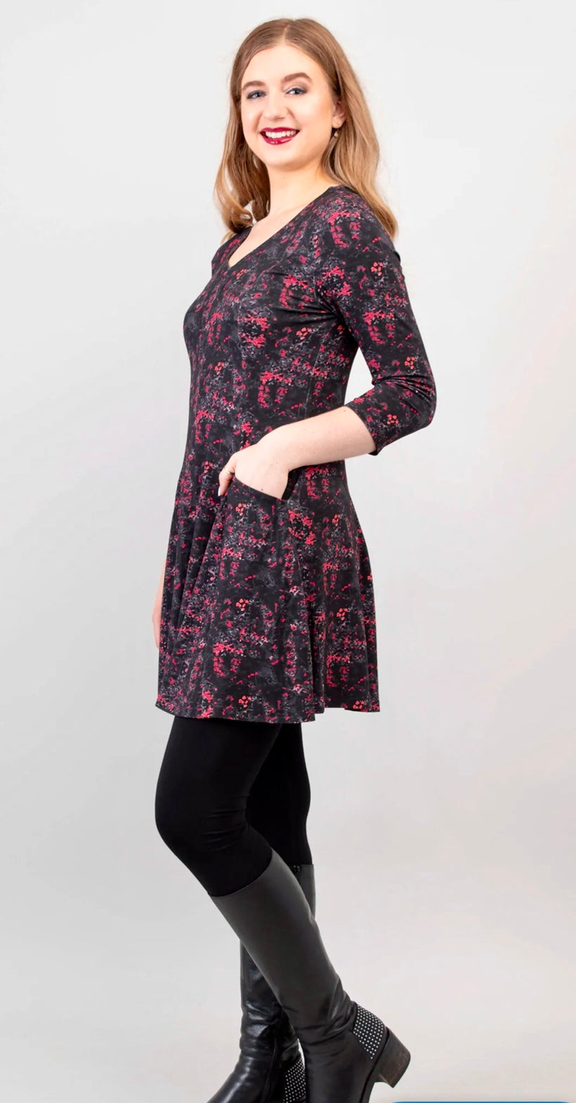 Bamboo Wilma tunic - Cherry Jam